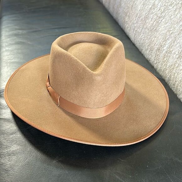🆕 Free People Lack of Color Rancher Felt Hat / Brown/ Medium NWT - Picture 8 of 13